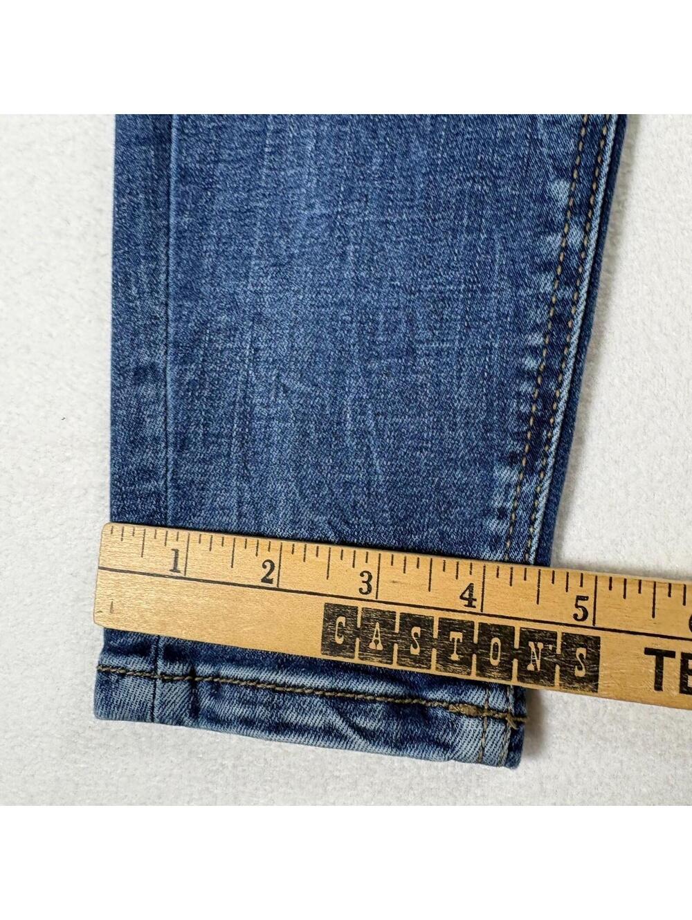 Stradivarius Skinny Jeans Womens 38 Blue Stretch Denim Mid Rise Fits Like 25x28 - Picture 3 of 9
